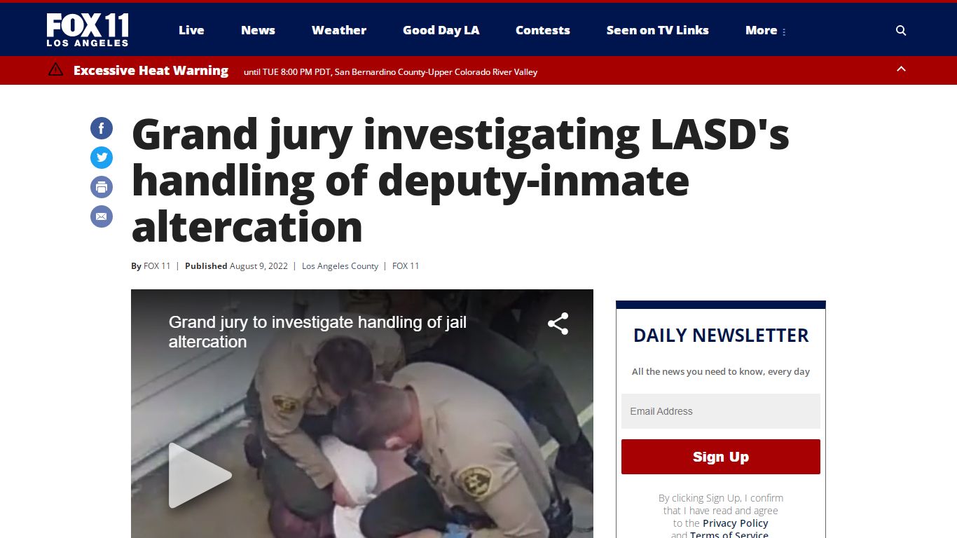 Grand jury investigating LASD's handling of deputy-inmate altercation